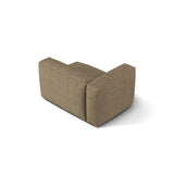 Martina Modulares Sofa Sitzelement, Linke Seite, Sitztiefe 76 cm, aus Boucle in Cappuccino (Monet Cappucino), 120x106 cm von Micadoni – Bild 4