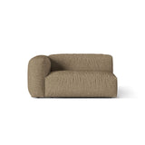 Martina Modulares Sofa Sitzelement, Linke Seite, Sitztiefe 76 cm, aus Boucle in Cappuccino (Monet Cappucino), 160x106 cm von Micadoni – Bild 1