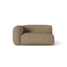 Martina Modulares Sofa Sitzelement, Linke Seite, Sitztiefe 76 cm, aus Boucle in Cappuccino (Monet Cappucino), 160x106 cm von Micadoni – Bild 1
