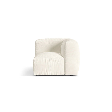 Martina Modulares Sofa Sitzelement, Linke Seite, Sitztiefe 76 cm, aus Boucle in Elfenbein (Monet Nata), 106x106 cm von Micadoni – Bild 1
