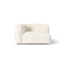Martina Modulares Sofa Sitzelement, Linke Seite, Sitztiefe 76 cm, aus Boucle in Elfenbein (Monet Nata), 120x106 cm von Micadoni – Bild 1
