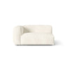 Martina Modulares Sofa Sitzelement, Linke Seite, Sitztiefe 76 cm, aus Boucle in Elfenbein (Monet Nata), 160x106 cm von Micadoni – Bild 1
