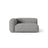 Martina Modulares Sofa Sitzelement, Linke Seite, Sitztiefe 76 cm, aus Boucle in Graphit (Monet Graphite), 160x106 cm von Micadoni – Bild 1