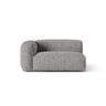 Martina Modulares Sofa Sitzelement, Linke Seite, Sitztiefe 76 cm, aus Boucle in Graphit (Monet Graphite), 160x106 cm von Micadoni – Bild 1