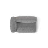 Martina Modulares Sofa Sitzelement, Linke Seite, Sitztiefe 76 cm, aus Boucle in Graphit (Monet Graphite), 160x106 cm von Micadoni – Bild 5