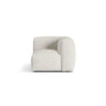 Martina Modulares Sofa Sitzelement, Linke Seite, Sitztiefe 76 cm, aus Boucle in Grau Beige meliert (Monet Pearl), 106x106 cm von Micadoni – Bild 1