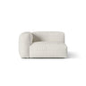 Martina Modulares Sofa Sitzelement, Linke Seite, Sitztiefe 76 cm, aus Boucle in Grau Beige meliert (Monet Pearl), 120x106 cm von Micadoni – Bild 1