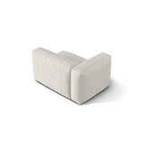 Martina Modulares Sofa Sitzelement, Linke Seite, Sitztiefe 76 cm, aus Boucle in Grau Beige meliert (Monet Pearl), 120x106 cm von Micadoni – Bild 4