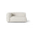 Martina Modulares Sofa Sitzelement, Linke Seite, Sitztiefe 76 cm, aus Boucle in Grau Beige meliert (Monet Pearl), 160x106 cm von Micadoni – Bild 1