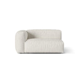 Martina Modulares Sofa Sitzelement, Linke Seite, Sitztiefe 76 cm, aus Boucle in Grau Beige meliert (Monet Pearl), 160x106 cm von Micadoni – Bild 1