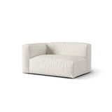 Martina Modulares Sofa Sitzelement, Linke Seite, Sitztiefe 76 cm, aus Boucle in Grau Beige meliert (Monet Pearl), 160x106 cm von Micadoni – Bild 3