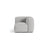 Martina Modulares Sofa Sitzelement, Linke Seite, Sitztiefe 76 cm, aus Boucle in Silber (Monet Silver), 106x106 cm von Micadoni – Bild 1