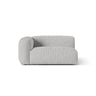 Martina Modulares Sofa Sitzelement, Linke Seite, Sitztiefe 76 cm, aus Boucle in Silber (Monet Silver), 160x106 cm von Micadoni – Bild 1