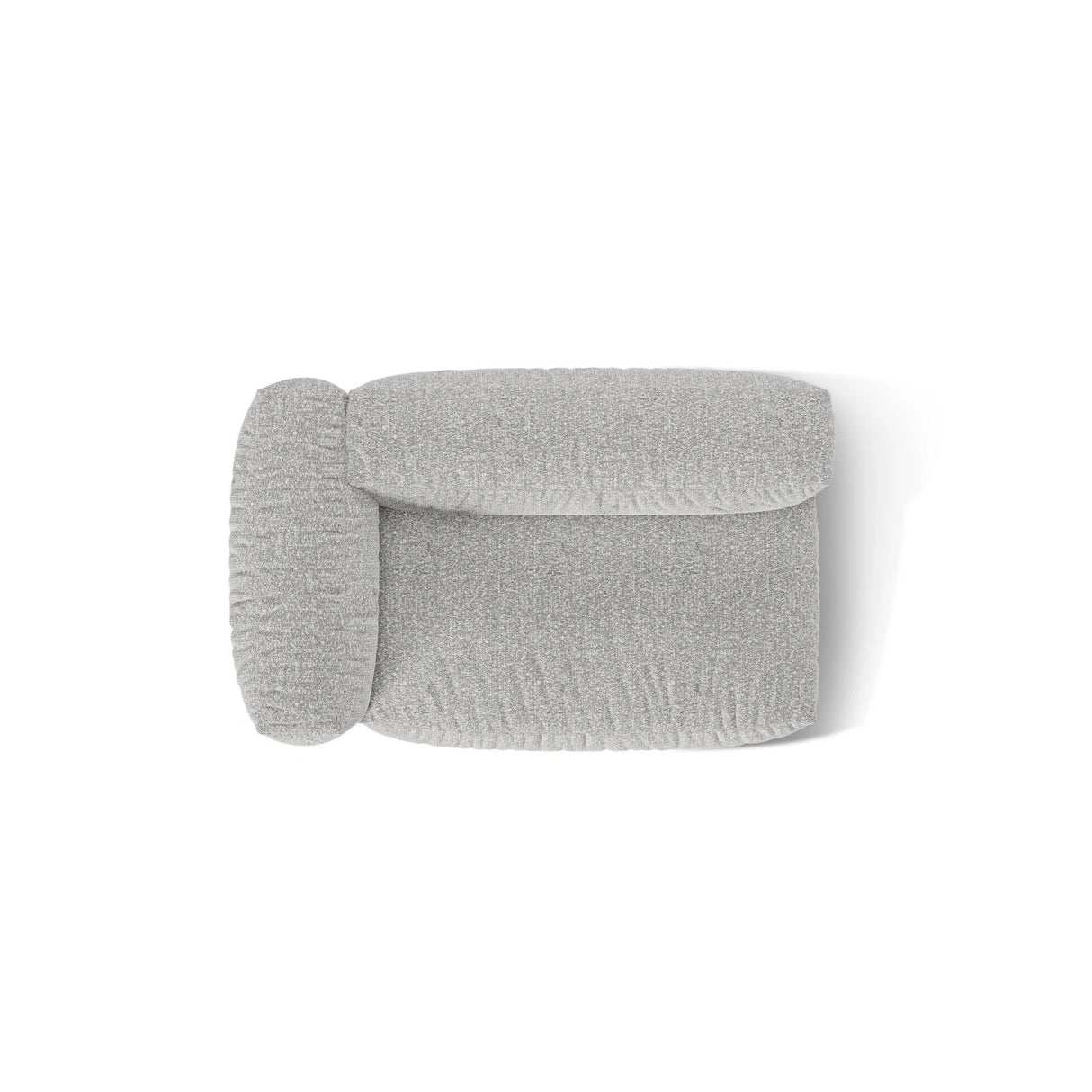Martina Modulares Sofa Sitzelement, Linke Seite, Sitztiefe 76 cm, aus Boucle in Silber (Monet Silver), 160x106 cm von Micadoni – Bild 5