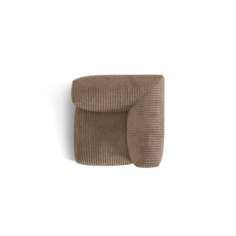 Martina Modulares Sofa Sitzelement, Linke Seite, Sitztiefe 76 cm, aus Cord in Acorn (Tilia 17), 106x106 cm von Micadoni – Bild 5