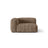 Martina Modulares Sofa Sitzelement, Linke Seite, Sitztiefe 76 cm, aus Cord in Acorn (Tilia 17), 120x106 cm von Micadoni – Bild 1