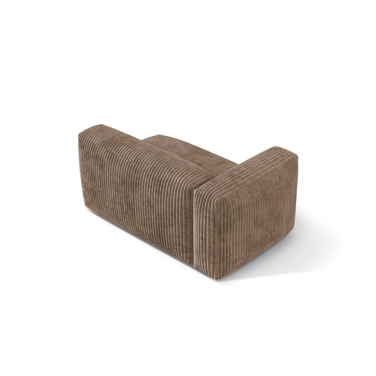Martina Modulares Sofa Sitzelement, Linke Seite, Sitztiefe 76 cm, aus Cord in Acorn (Tilia 17), 160x106 cm von Micadoni – Bild 4