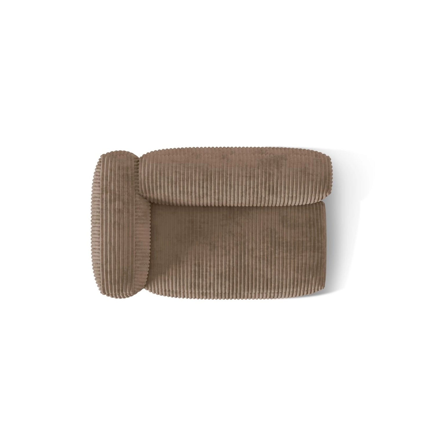 Martina Modulares Sofa Sitzelement, Linke Seite, Sitztiefe 76 cm, aus Cord in Acorn (Tilia 17), 160x106 cm von Micadoni – Bild 5