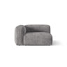 Martina Modulares Sofa Sitzelement, Linke Seite, Sitztiefe 76 cm, aus Cord in Hellgrau (Tilia 86), 120x106 cm von Micadoni – Bild 1