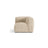 Martina Modulares Sofa Sitzelement, Linke Seite, Sitztiefe 76 cm, aus Cord in Leichtes Beige (Tilia 03), 106x106 cm von Micadoni – Bild 1