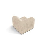 Martina Modulares Sofa Sitzelement, Linke Seite, Sitztiefe 76 cm, aus Cord in Leichtes Beige (Tilia 03), 106x106 cm von Micadoni – Bild 4