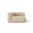 Martina Modulares Sofa Sitzelement, Linke Seite, Sitztiefe 76 cm, aus Cord in Leichtes Beige (Tilia 03), 120x106 cm von Micadoni – Bild 1
