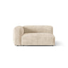 Martina Modulares Sofa Sitzelement, Linke Seite, Sitztiefe 76 cm, aus Cord in Leichtes Beige (Tilia 03), 160x106 cm von Micadoni – Bild 1