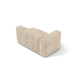 Martina Modulares Sofa Sitzelement, Linke Seite, Sitztiefe 76 cm, aus Cord in Leichtes Beige (Tilia 03), 160x106 cm von Micadoni – Bild 4