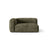 Martina Modulares Sofa Sitzelement, Linke Seite, Sitztiefe 76 cm, aus Cord in Moosgrün (Tilia 37), 160x106 cm von Micadoni – Bild 1