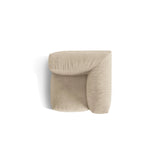 Martina Modulares Sofa Sitzelement, Linke Seite, Sitztiefe 76 cm, aus Samt, Cord, Boucle oder Strukturstoff, 106x106 cm von Micadoni – Bild 5