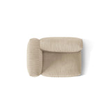 Martina Modulares Sofa Sitzelement, Linke Seite, Sitztiefe 76 cm, aus Samt, Cord, Boucle oder Strukturstoff, 120x106 cm von Micadoni – Bild 5