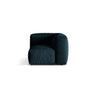 Martina Modulares Sofa Sitzelement, Linke Seite, Sitztiefe 76 cm, aus Samt in Deep Petrol (Vogue 13), 106x106 cm von Micadoni – Bild 1