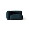 Martina Modulares Sofa Sitzelement, Linke Seite, Sitztiefe 76 cm, aus Samt in Deep Petrol (Vogue 13), 120x106 cm von Micadoni – Bild 1