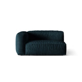 Martina Modulares Sofa Sitzelement, Linke Seite, Sitztiefe 76 cm, aus Samt in Deep Petrol (Vogue 13), 160x106 cm von Micadoni – Bild 1