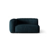 Martina Modulares Sofa Sitzelement, Linke Seite, Sitztiefe 76 cm, aus Samt in Deep Petrol (Vogue 13), 160x106 cm von Micadoni – Bild 1