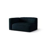 Martina Modulares Sofa Sitzelement, Linke Seite, Sitztiefe 76 cm, aus Samt in Deep Petrol (Vogue 13), 160x106 cm von Micadoni – Bild 3