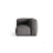 Martina Modulares Sofa Sitzelement, Linke Seite, Sitztiefe 76 cm, aus Samt in Grau (Vogue 15), 106x106 cm von Micadoni – Bild 1