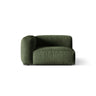 Martina Modulares Sofa Sitzelement, Linke Seite, Sitztiefe 76 cm, aus Samt in Grün (Vogue 11), 120x106 cm von Micadoni – Bild 1