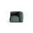 Martina Modulares Sofa Sitzelement, Linke Seite, Sitztiefe 76 cm, aus Samt in Petrol (Vogue 12), 106x106 cm von Micadoni – Bild 1