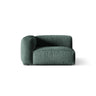 Martina Modulares Sofa Sitzelement, Linke Seite, Sitztiefe 76 cm, aus Samt in Petrol (Vogue 12), 120x106 cm von Micadoni – Bild 1