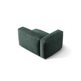 Martina Modulares Sofa Sitzelement, Linke Seite, Sitztiefe 76 cm, aus Samt in Petrol (Vogue 12), 120x106 cm von Micadoni – Bild 4