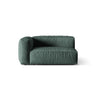 Martina Modulares Sofa Sitzelement, Linke Seite, Sitztiefe 76 cm, aus Samt in Petrol (Vogue 12), 160x106 cm von Micadoni – Bild 1