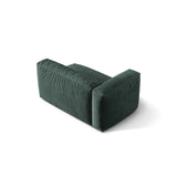 Martina Modulares Sofa Sitzelement, Linke Seite, Sitztiefe 76 cm, aus Samt in Petrol (Vogue 12), 160x106 cm von Micadoni – Bild 4