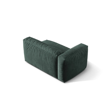 Martina Modulares Sofa Sitzelement, Linke Seite, Sitztiefe 76 cm, aus Samt in Petrol (Vogue 12), 160x106 cm von Micadoni – Bild 4
