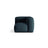 Martina Modulares Sofa Sitzelement, Linke Seite, Sitztiefe 76 cm, aus Strukturierter Stoff in Blau Jeans (Boston Ocean), 106x106 cm von Micadoni – Bild 1