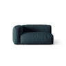 Martina Modulares Sofa Sitzelement, Linke Seite, Sitztiefe 76 cm, aus Strukturierter Stoff in Blau Jeans (Boston Ocean), 160x106 cm von Micadoni – Bild 1