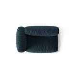 Martina Modulares Sofa Sitzelement, Linke Seite, Sitztiefe 76 cm, aus Strukturierter Stoff in Blau Jeans (Boston Ocean), 160x106 cm von Micadoni – Bild 5