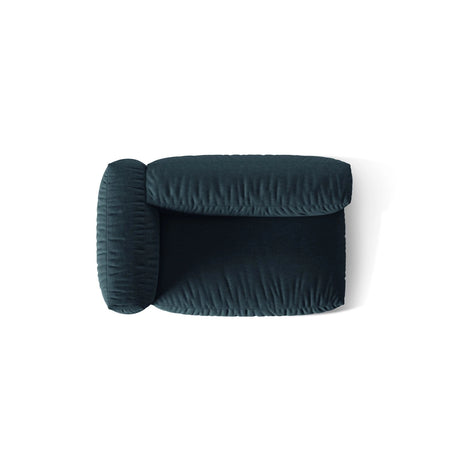 Martina Modulares Sofa Sitzelement, Linke Seite, Sitztiefe 76 cm, aus Strukturierter Stoff in Blau Jeans (Boston Ocean), 160x106 cm von Micadoni – Bild 5