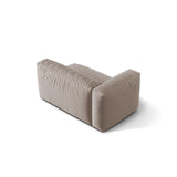 Martina Modulares Sofa Sitzelement, Linke Seite, Sitztiefe 76 cm, aus Strukturierter Stoff in Dunkelbeige (Boston Trufa), 160x106 cm von Micadoni – Bild 4