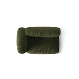 Martina Modulares Sofa Sitzelement, Linke Seite, Sitztiefe 76 cm, aus Strukturierter Stoff in Grün (Boston Forest), 160x106 cm von Micadoni – Bild 5